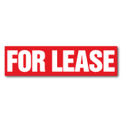 "FOR LEASE" Real Estate Stickers