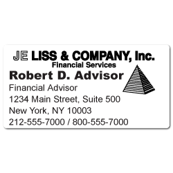 Custom Stickertape™ Labels for JE Liss & Company
