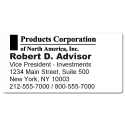 Custom Stickertape™ Labels for Products Corporation of North America