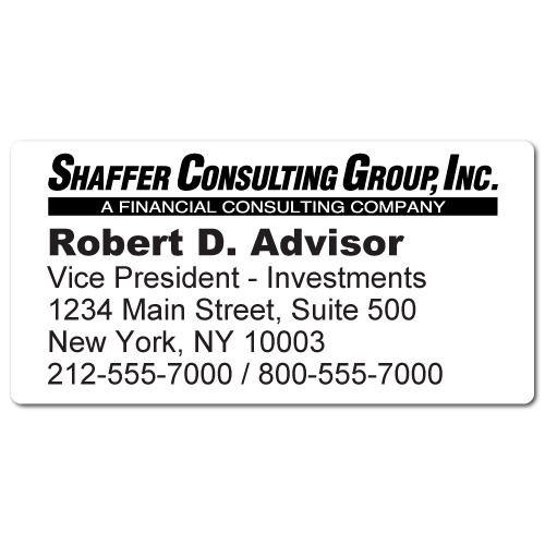 Stickertape Online for Shaffer Consulting Group, Inc.