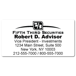 Custom Stickertape™ Labels for Fifth Third Securities