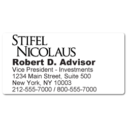 Custom Stickertape™ Labels for Stifel Nicolaus & Company