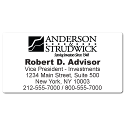 Custom Stickertape™ Labels for Anderson & Strudwick