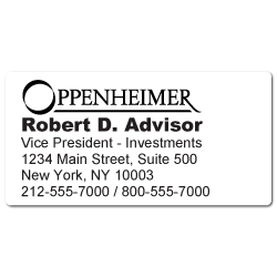 Custom Stickertape™ Labels for Oppenheimer