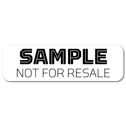 Samples Not For Sale Stickers