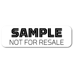 "Sample, Not For Resale" Stickers