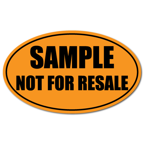 Samples Not For Sale Stickers