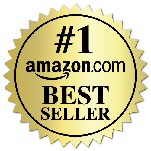 2 Inch Burst Amazon Best Seller Book Award Gold Stickers