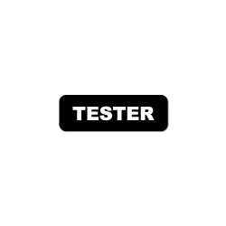 "Tester" Black Labels
