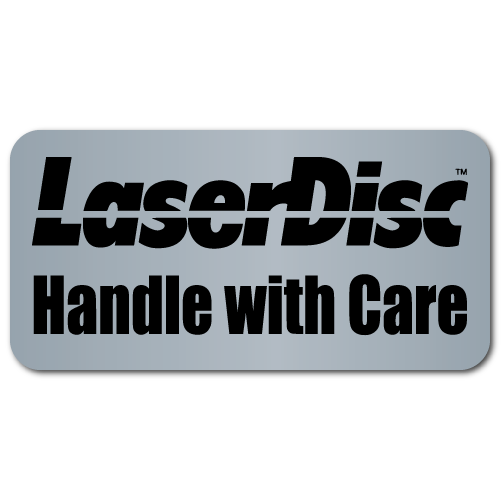 "Laser Disc Handle with Care" Labels