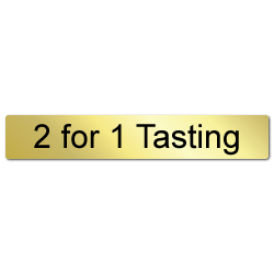 2 for 1 Tasting Shiny Gold Stickers