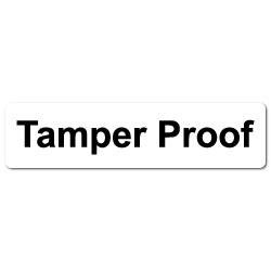 "Tamper Proof" Destructible Labels