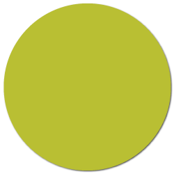 1.5" Chartreuse Thermal Transfer Circle Stickers