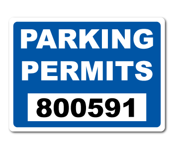 Custom Printed Parking Permit Labels