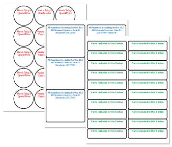 Custom Printed Laser/Inkjet Sheets Labels