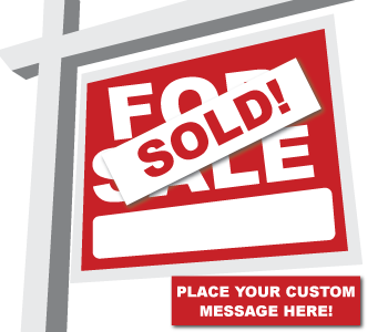 Real Estate Sign Stickers