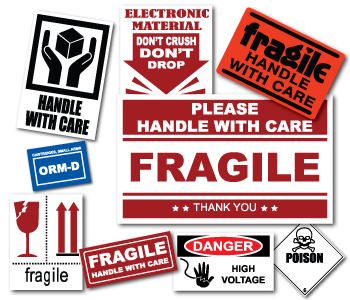 Fragile, Broken Glass Stickers