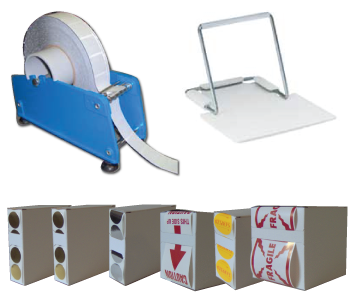Seal and Mailing Tab Dispensers and Stands