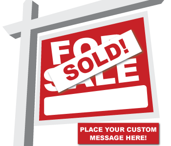 Custom Real Estate Labels for Outdoor use